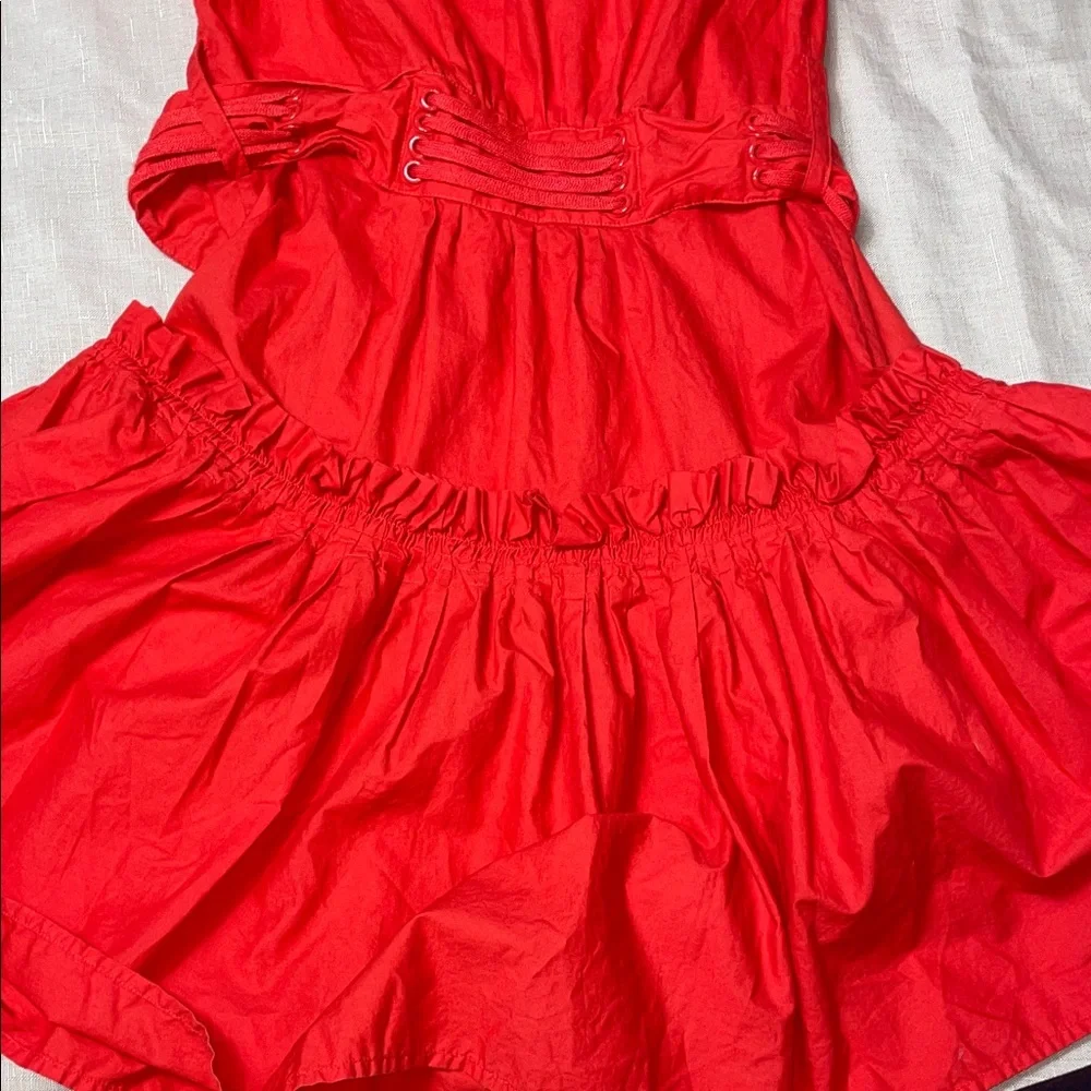 Marc Jacobs Red Ruffled Dress - Picture 6 of 6